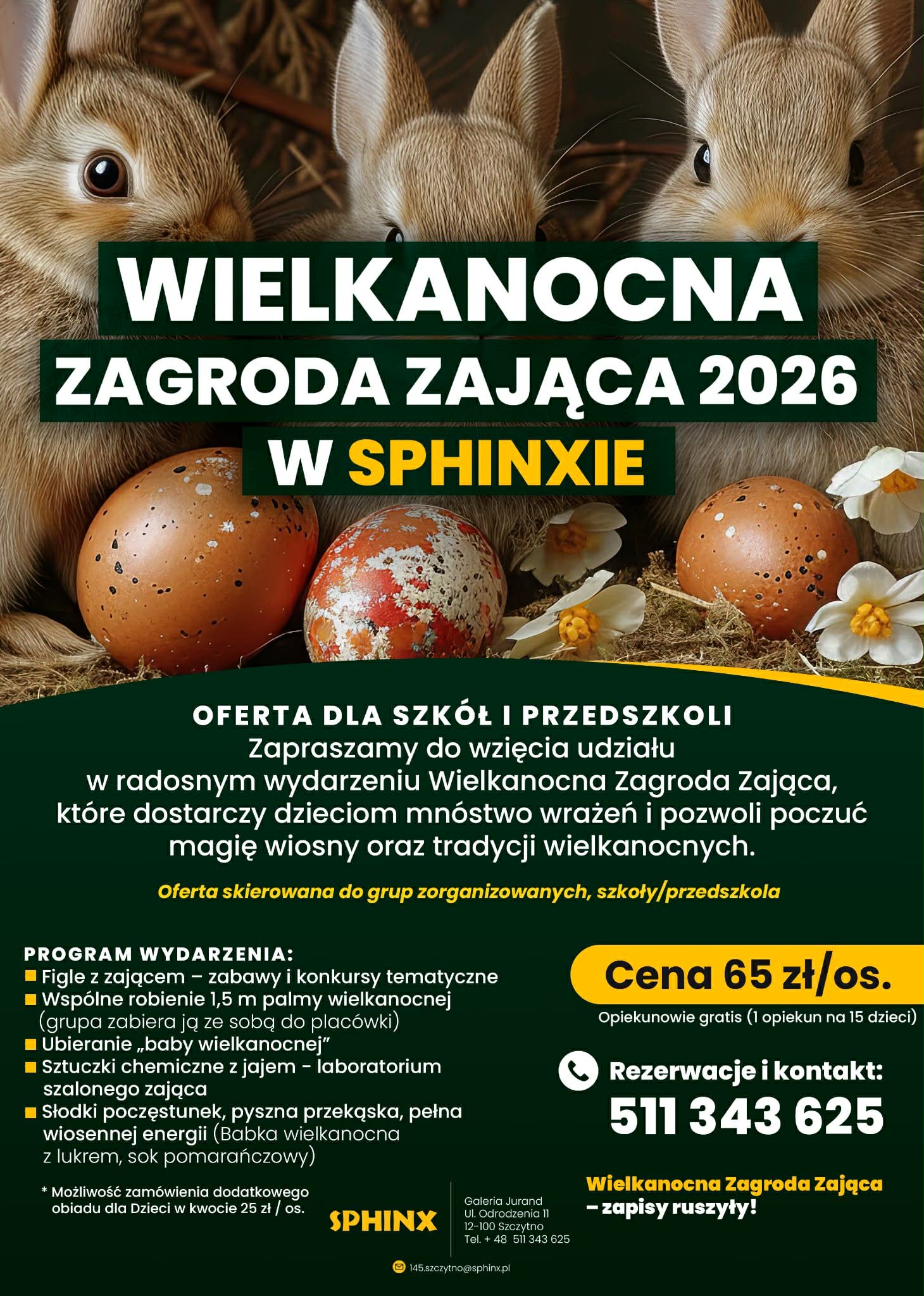Wielkanocna zagroda zająca w sphinksie