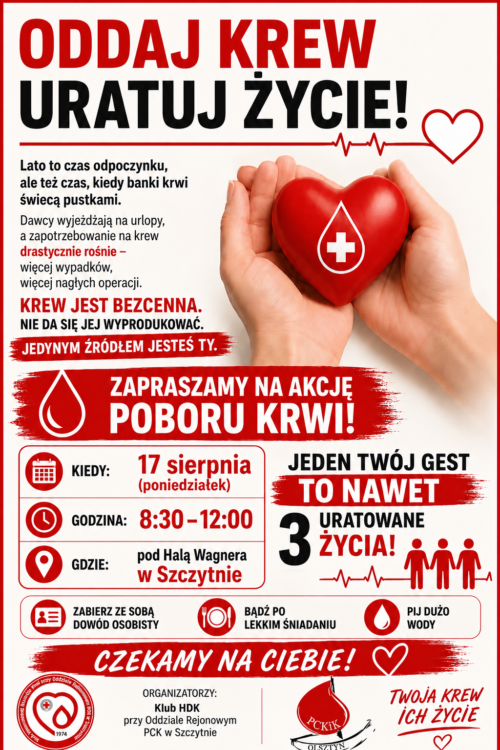oddaj krew uratuj życie